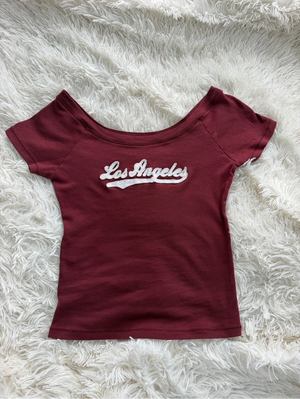 brandy los angeles off the shoulder top